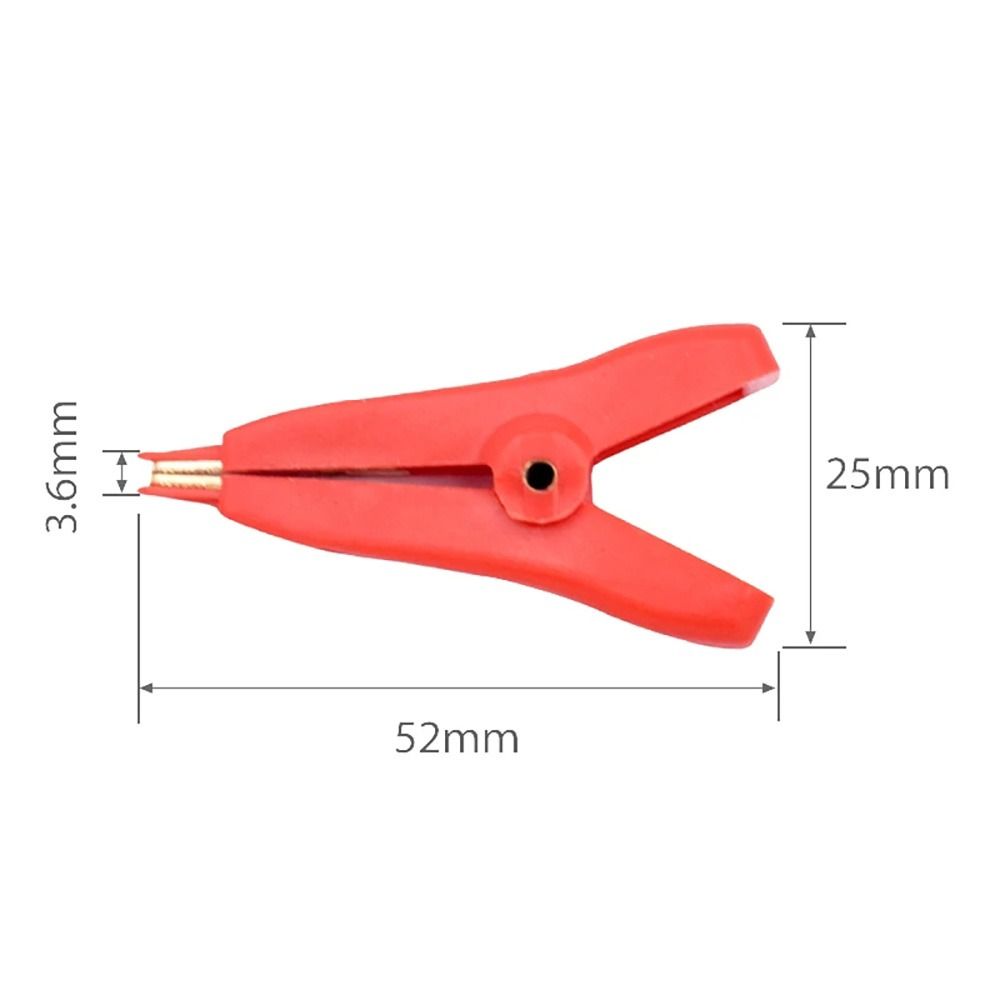 Battery Metal Test Clips Electrical LCR Kelvin Clip Copper Brass Alligator Clamp LCR Kelvin Alligator Clamp Flat Crocodile Clip