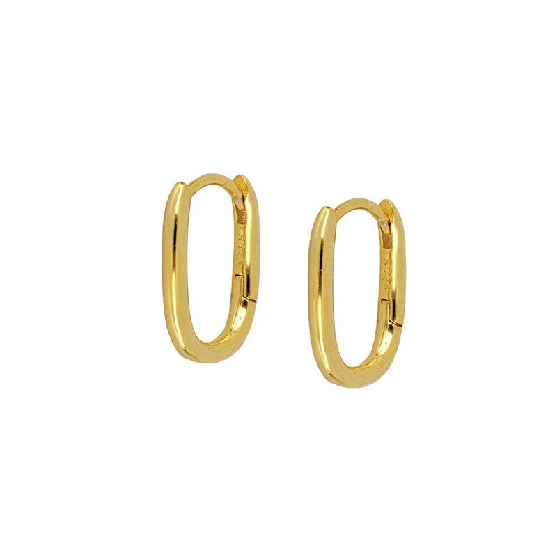 Opal Ohrringe Gold 585 Ohrringe 5 Mm X 30 Mm – 14K Vergoldet über 925 Sterlingsilber, Glänzend Einfache Reifen Ohrringe Gold Hängend