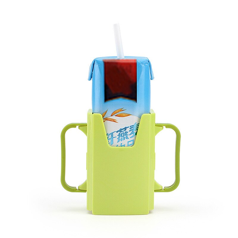 Baby Kids Milk Box Carton Drinking Adjustable Anti-sprinkling Container for Children Infant Water Cup Carton Milk Holder: GR