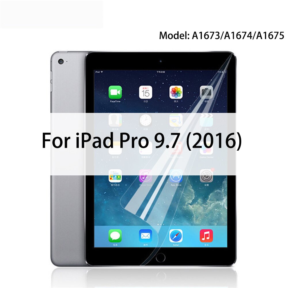 3 paczki Tablet folie ochronne na ekran do miękka folia do iPad 9.7 10.2 10. 5 10.9 11 12.9 Air 4 3 2 Mini 6 5 4 3 2 dla ipad 2017 2018 2020: For iPad Pro 9.7
