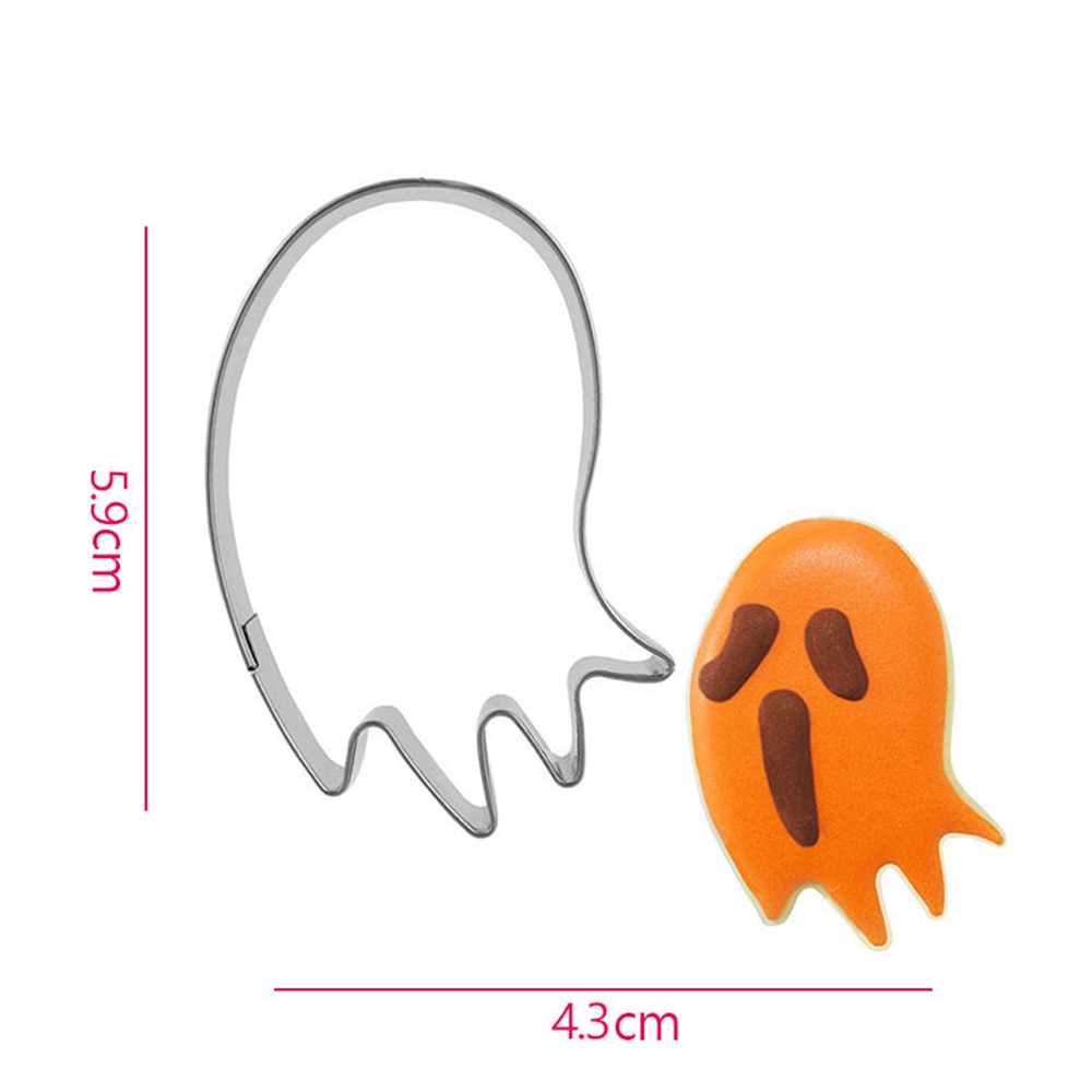 Halloween Kakformar - 19 Modeller - Rostfritt Stål Bakmallar - DIY Kex Fondant Präglingsverktyg