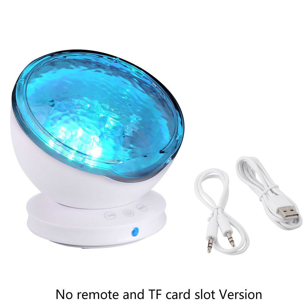 Oceaan Wave Sterrenhemel Aurora LED Nachtlampje Projector USB Afstandsbediening TF Kaarten Muziekspeler Speaker Projector Lamp