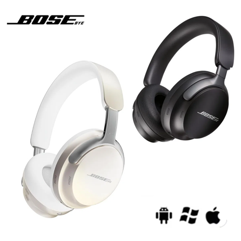 Bosebye fones de ouvido qc65 cabeça montada ultra sem fio bluetooth 5.2 fone anc redução ruído alta fidelidade jogo fones com mi