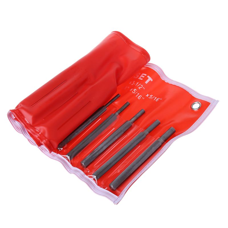 18pcs/set Durable Brass Steel Drill Center Drive Pin Punch Set Tool Kit Removing