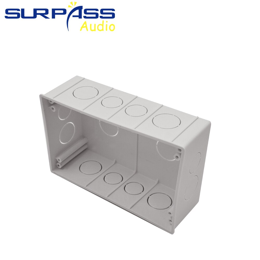 Wall Mounting Box Internal Cassette White Back Box 175*110*60mm For On-wall Amplifier Controller Switch and Socket