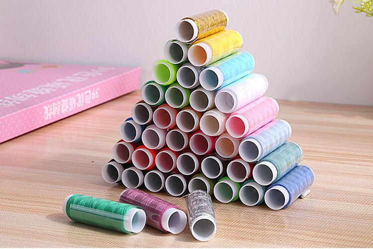 39 Color 200 Yard Sewing Thread Sewing Tools Quilting Supplies Polyester Embroidery Thread for Sewing Machine Hand Stitching GYH