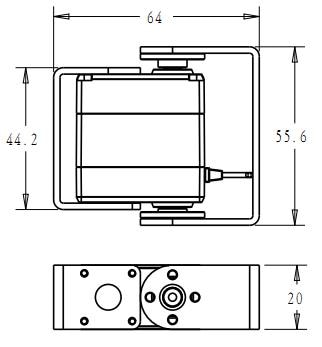 1X serwo robota 25kg RDS3225 serwomechanizm cyfrowy z metalowymi zębatkami arduino serwo z długim i krótkim prostym U Mouting