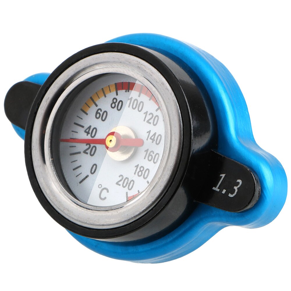 LEEPEE-Indicador de tapa de radiador térmico para coche, accesorios de función de equilibrio de presión y temperatura de repuesto, 0,9/1,1/1,3 Bar, cubierta de tanque