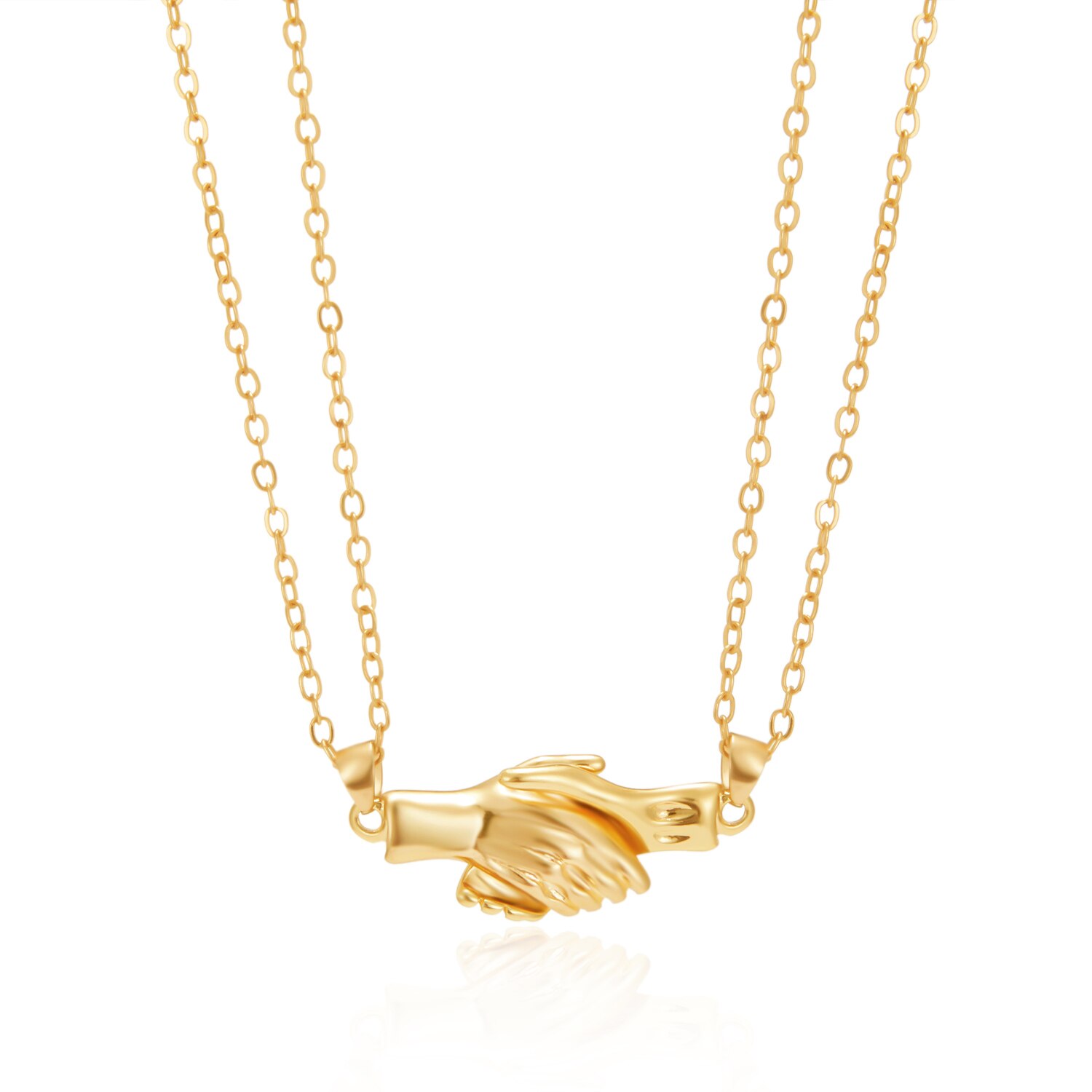 Collier de Couple magnétique pour femmes, pendentif d'amitié, cœur, Distance, breloque à facettes, de saint valentin, 2 pièces/lot,: 7