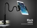 Luie mobiele telefoon standhouder telefoon houder rekbaar houder telefoon flexibele lange arm luie telefoon houders klem bed: Puur zwart