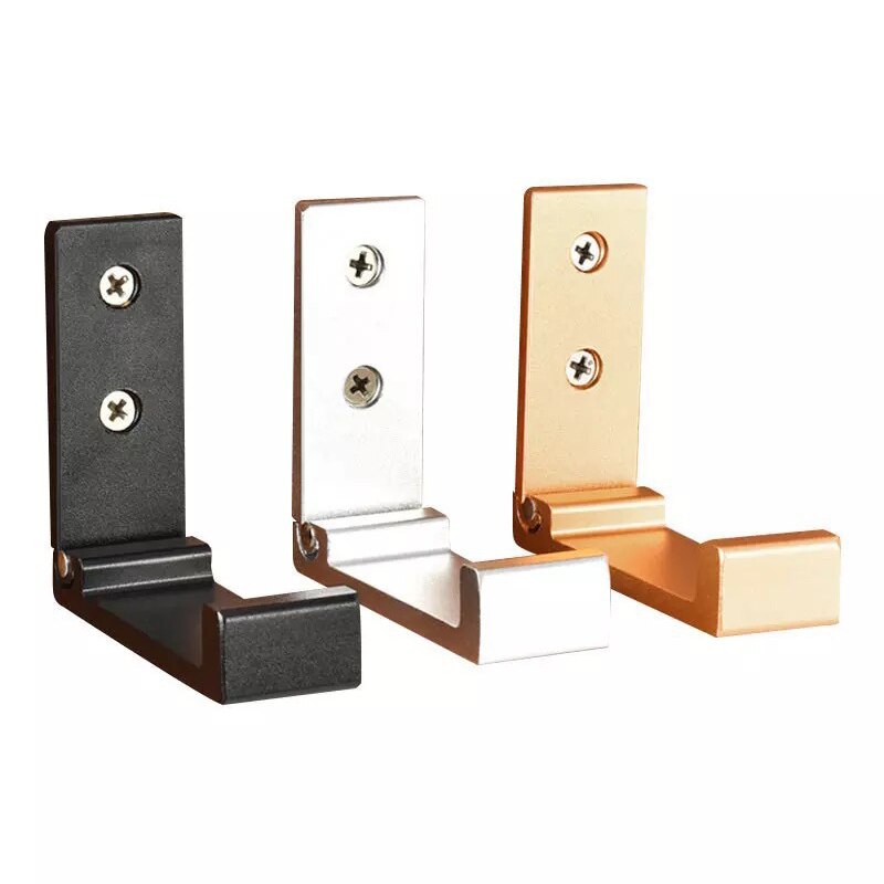 Ganchos plegables para puerta de pared, Perchero de ropa, sombrero, bolsos colgadores de aleación de aluminio, cocina, baño, ganchos de toallas a prueba de herrumbre, gancho individual plegable