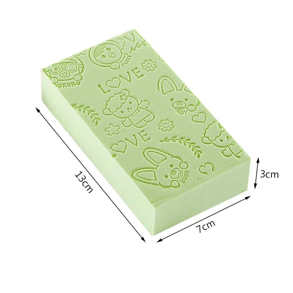 Esponja de baño para eliminar la piel muerta, producto para eliminar la piel muerta, limpieza con estampado de dibujos animados, para ducha, absorbente de agua, herramientas de baño para bebés