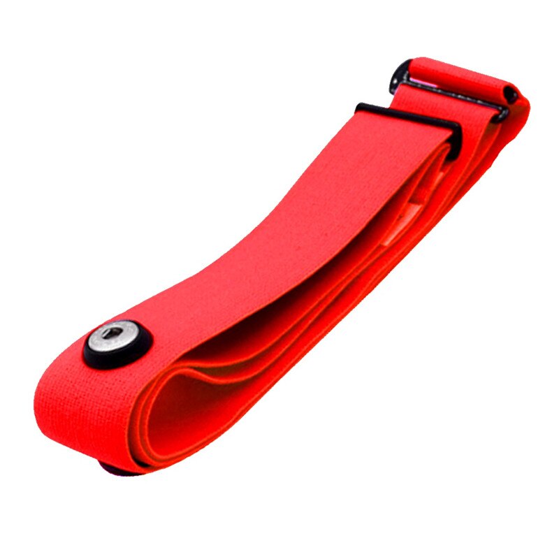 Elastische bevestigingsband sport hartslagmeter verstelbare borstband fitnessapparatuur: Rood