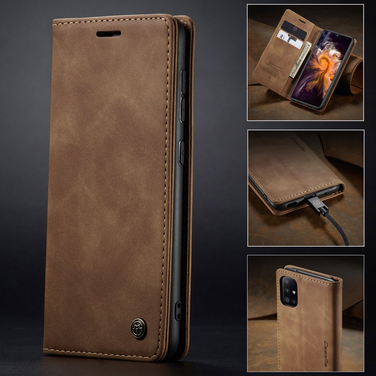 A31 hoesje voor samsung galaxy  a31 luxe leren portemonnee flip kaarthouder telefoonhoesje voor samsung  a31 sm-a315f 31a sm 31 a 315 cover
