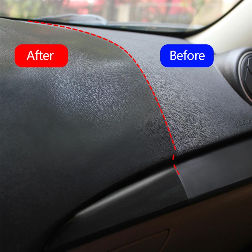 120ml Auto Interior Leather Restorer Dashboard Trim Seat Glossing Wax Maintenance Cleaning Tools Dust Removal Liquid