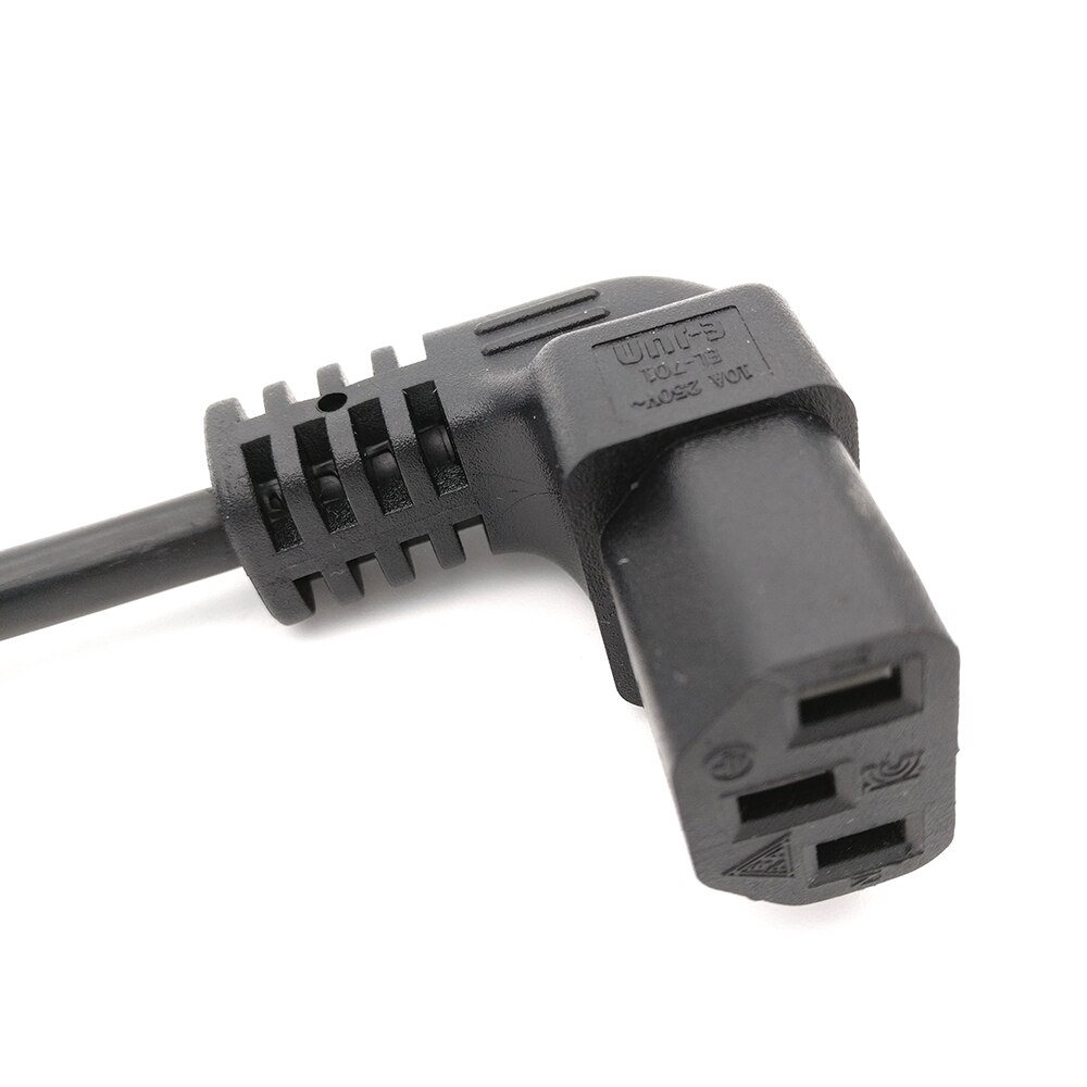 IEC 320 C14 Männlichen zu C13 Weibliche PDU/UPS Verlängerung Energie Kabel Stecker hoch/Unten 90 grad Rechts winkel