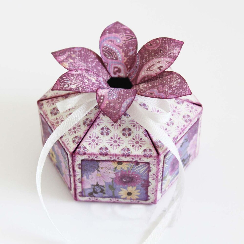 Lychee Life Candy Box Die Cutting Template DIY Cutting Dies Wedding Craft Box Accessiory