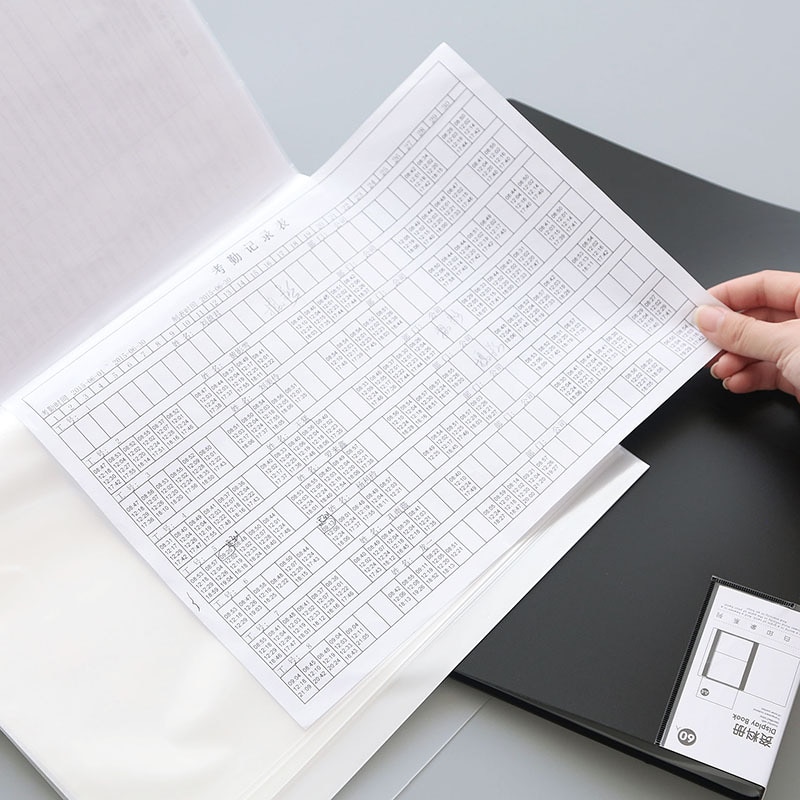 Korean Stationery 20 40 60 Layer A4 File Folder Document Bags Office School Supplies Expanding Multilayer Pockets Display Book