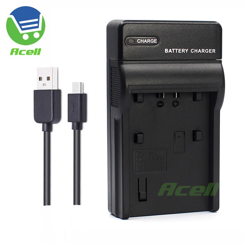 Carregador USB para SONY a230 a330 a290 a380 a390 NP-FH50 DSC-HX200 HX100 HDR-TG1E HDR-TG3E HDR-TG5E HDR-TG7E Câmera Substituir BC-VH1