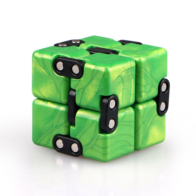 Antistress Fidget Speelgoed Infinity Cube Stress Reliever Speelgoed Voor Volwassenen Kinderen Grappige Zintuiglijke Speelgoed Speed Cube Decompressie: Green