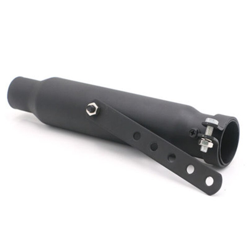 Black/Chrome 12" Shorty Exhaust Muffler Pipe Silencer For Harley Cafe Racer Old School Bobber Touring Dirt bike Motorcycle