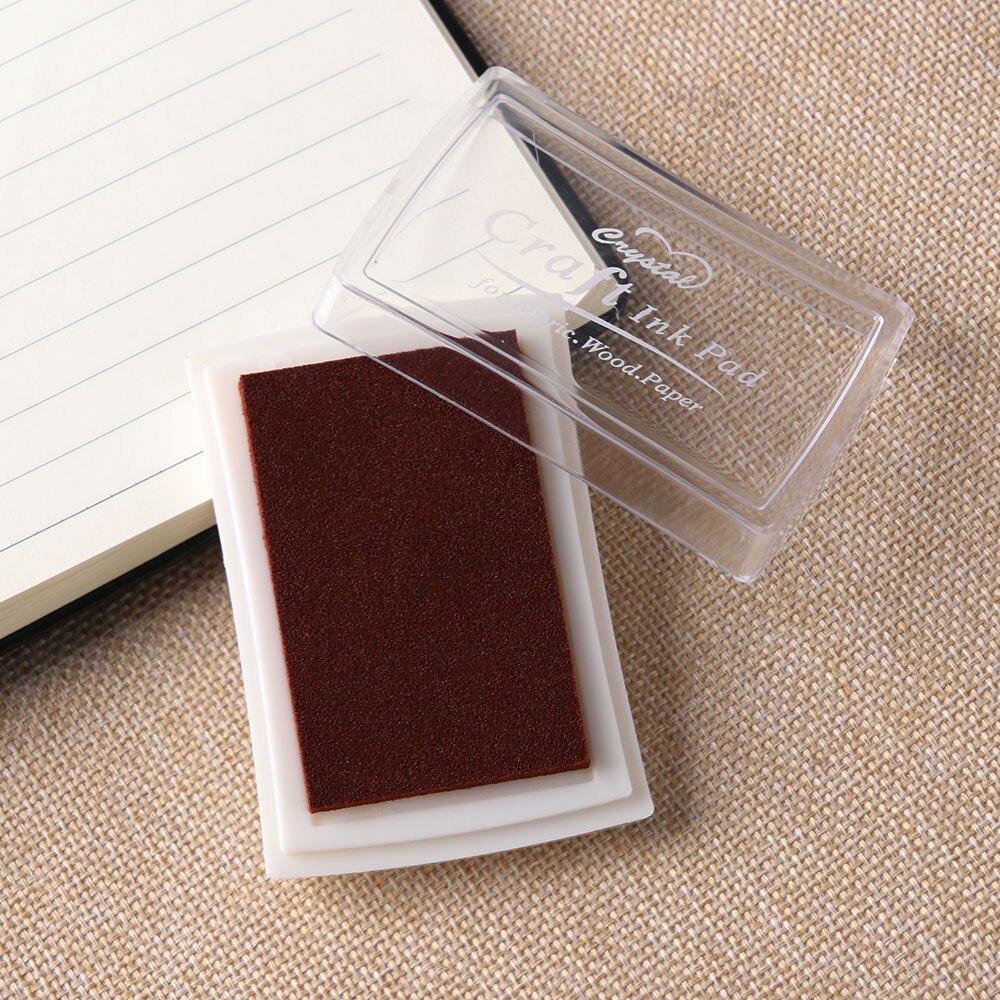 Wedding Children Toy Oil Based DIY Craft Ink Pad Rubber Stamps for Fabric Wood Paper DIY School Office Badge Supplies