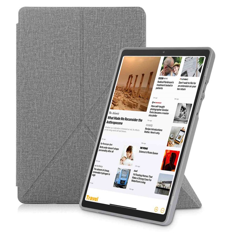 Voor Samsung Galaxy Tab A7 SM-T500 SM-T505 Case Stof Zachte Magnetische Flip Stand Protector Voor Tablet Tab A7 10.4 inch T500: Gray