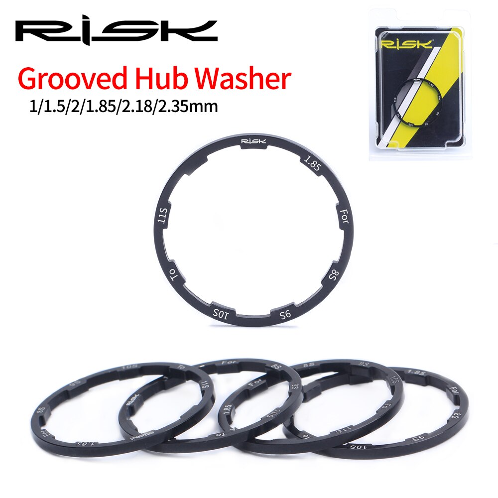 Risk cykel nav afstandsstykker mtb mountain road cykelvasker kassette svinghjul friløbsskive 1/1.5/2/1.85mm 10s 11 speed adapter