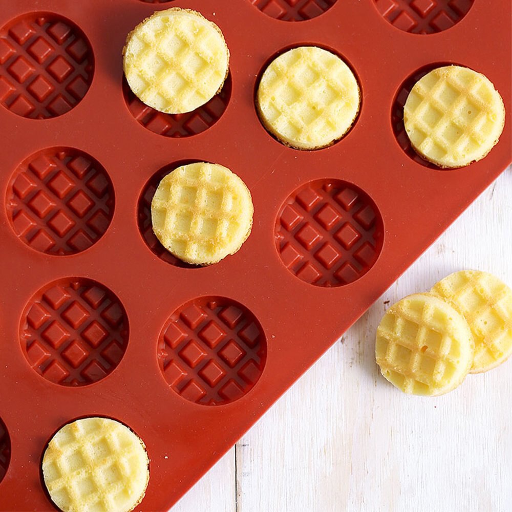 Ronde Diy Keukengerei Bakken Lade Wafel Vorm Siliconen Biscuit Mold