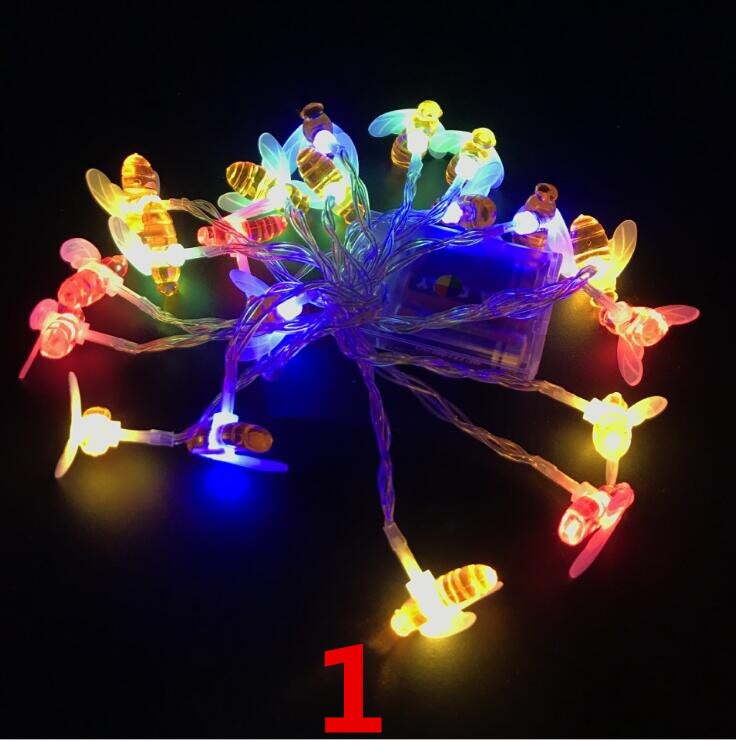 Guirnalda de luces LED lámpara romántica decorativa de noche: 1