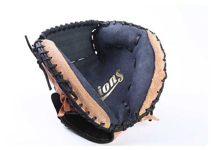 Baseball Handschuh Leder Verknüpfungen Hand Zubehör Baseball Ausrügestochen Ausbildung Praxis Beisbol Accesorios weicher Ball Schlagen Handschuhe