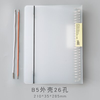 A5 20 Holes B5 26 Holes Notebook Filler Paper Spiral Journal Planner Inner Pages Dotted Grid Blank Cornell PP Spiral Cover: B5 shell