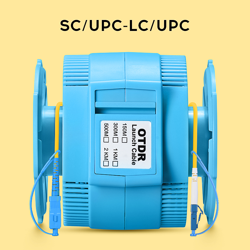 1000M Single Mode AUA-20 OTDR Launch Cable SC/FC/ST/LC(UPC/APC) OTDR Extension Cord OTDR Dead Zone Eliminator Fiber Ring: Green