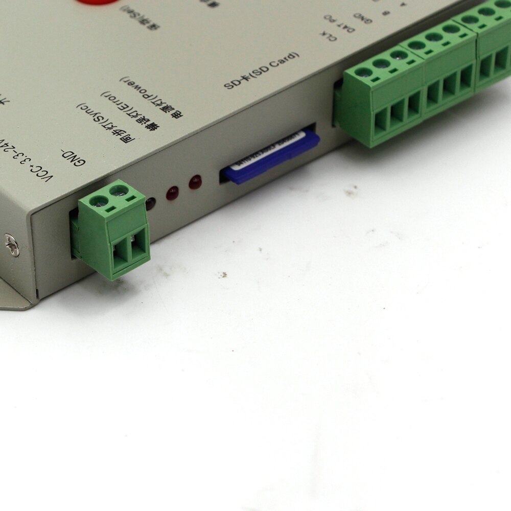 LED T1000S T4 T8000C SD Card Pixels Program Controller dimmer for WS2812B DMX512 ws2811 WS2801 LPD8806 APA102 strip light lamp