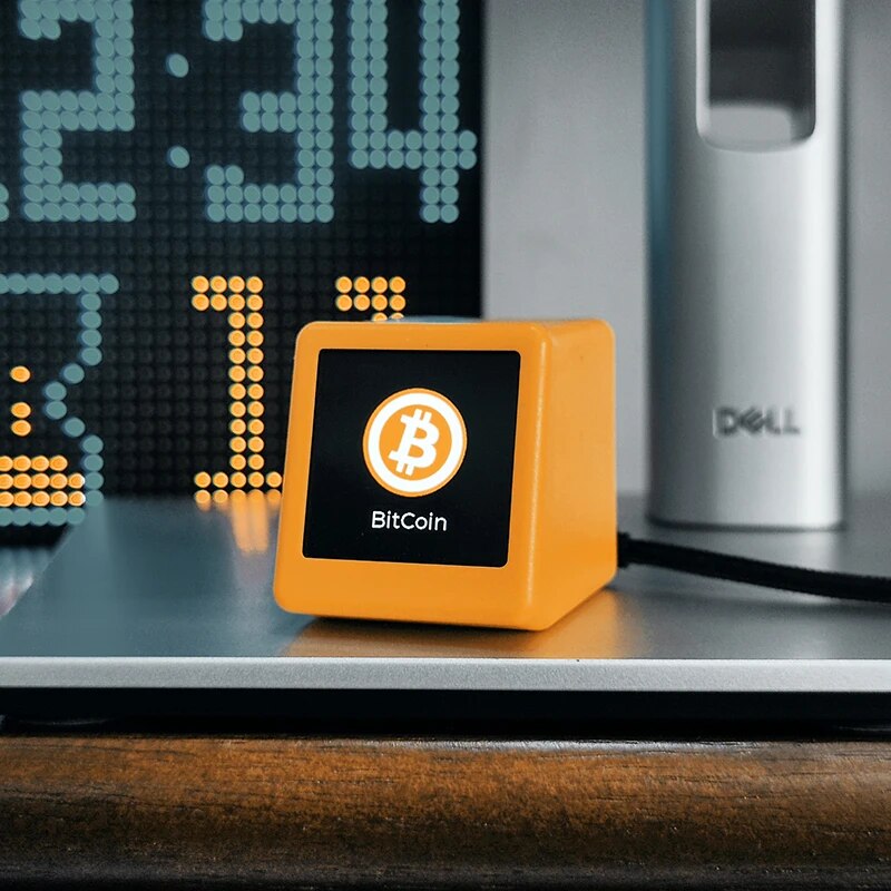 Bitcoin-Preisdisplay-Ticker mit intelligenter Wetteruhr, unterstützt Kryptowährung, Lagerbier- und Umtauschrate und Goldpreis-Tracker
