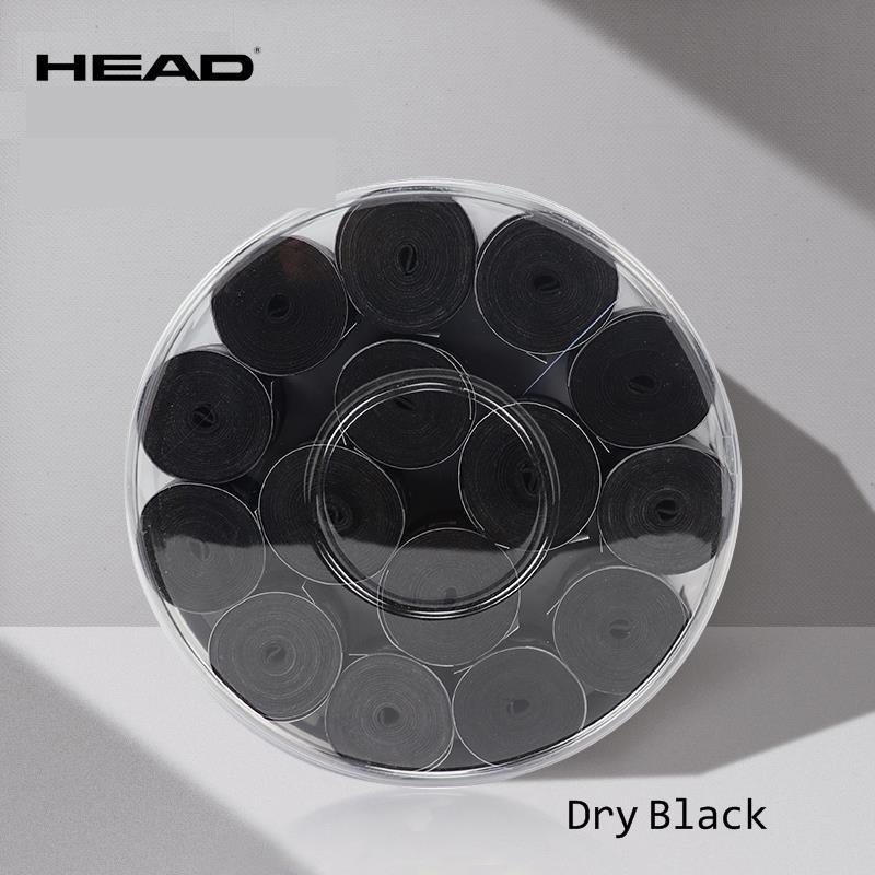 60 sztuk oryginalna głowica Overgrip rakieta tenisowa PU opaska przeciw poceniu się absorbowany Tenis rakieta tłumik Grip Badminton 60 Tenis Overgrip uchwyt: Dry Black