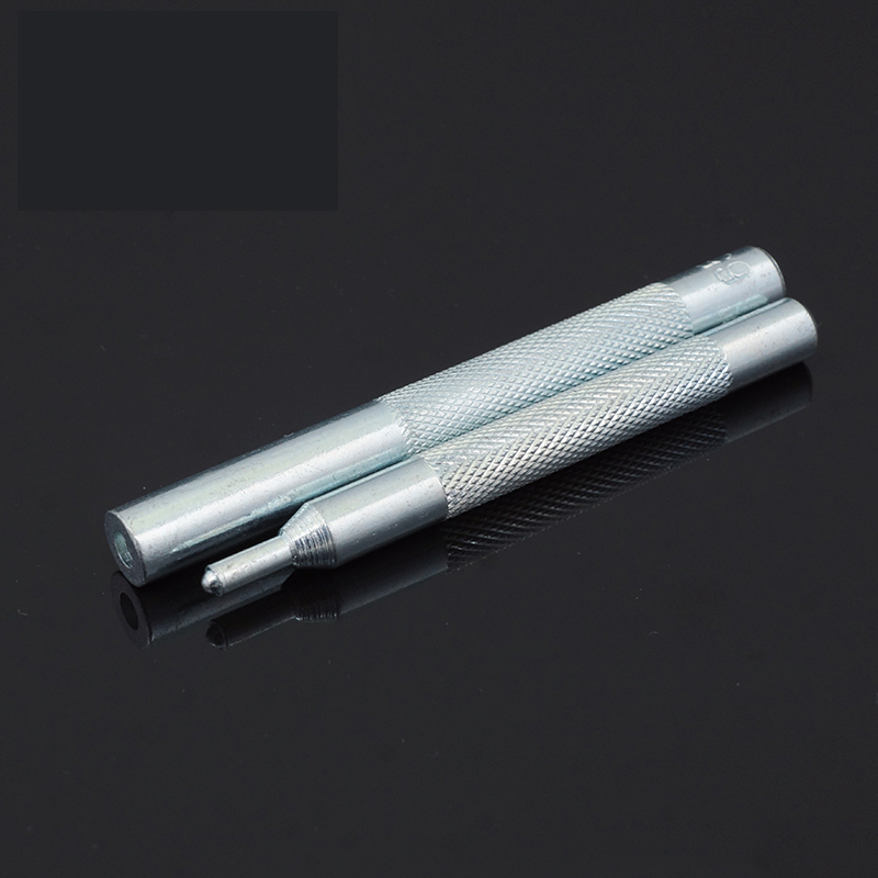 2pcs Leather Puncher Rivet Snap Button Setter Punching Die Base Groover Punching Tool Kit Leathercraft Hole Puncher 655#633#831