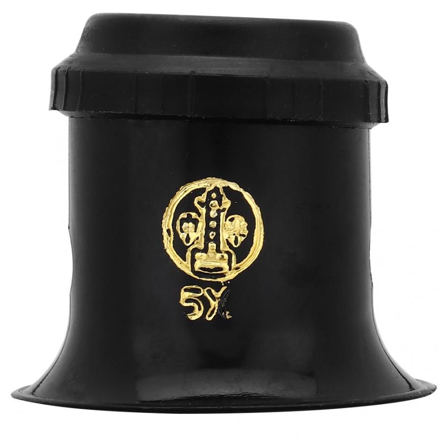 Lupa de ojo 3X 4X 5X 8X, herramienta de reparación de reloj, lupa de lente de lupa de cristal, herramienta de reparación de reloj para relojero c: 5x
