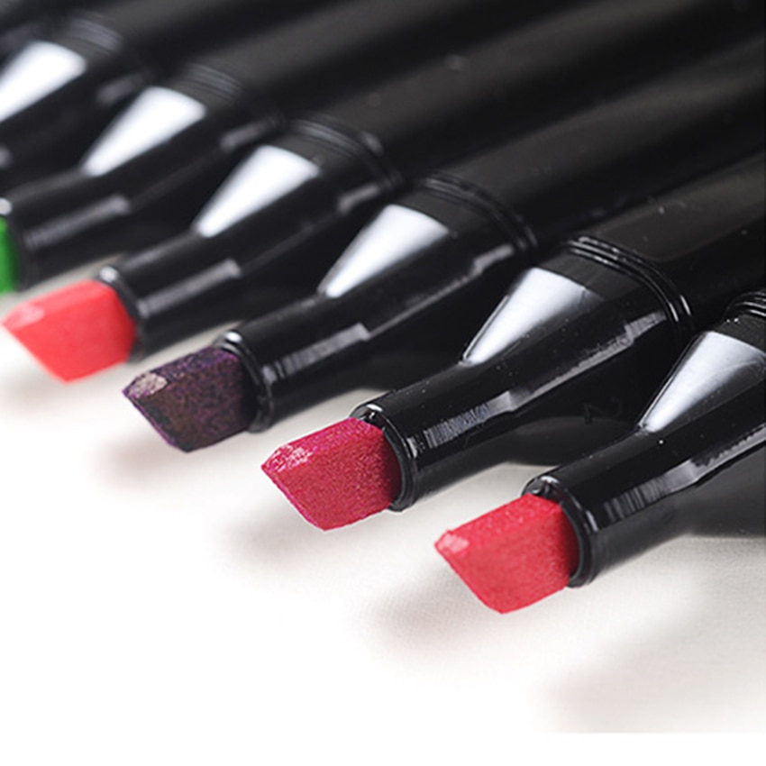 30/40/60 Colors Graphic Marker Pen Set Sketch Art Markers Double Headed Color Art Pens Paiting Pen with 4/5