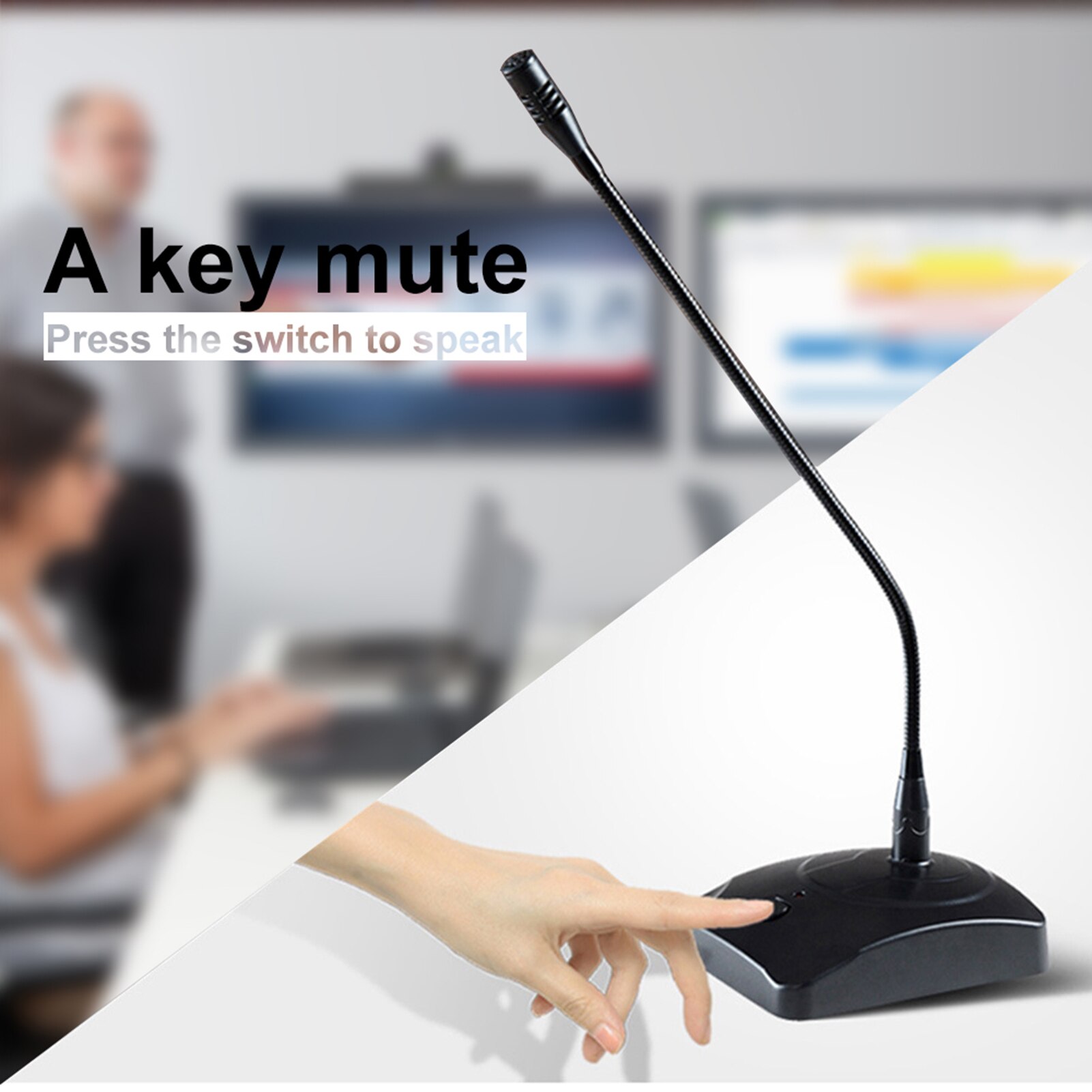 Adjustable USB Wired Desktop Microphone for Recording/Business Conference/Gaming
