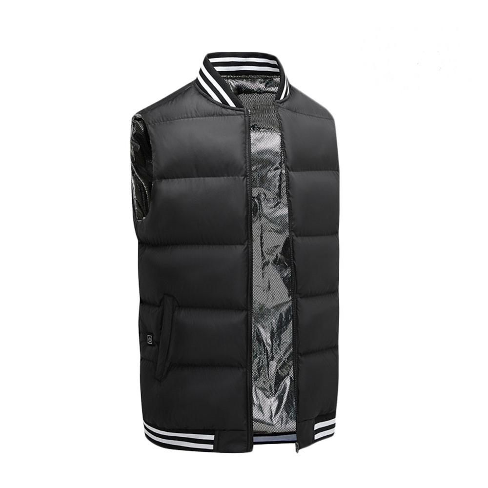 Heated jacket Vest with USB Charging Men and Women Electrical Heated Sleevless jacket 5 Fever Zone Outdoor Warm Hiking Camping: 4XL