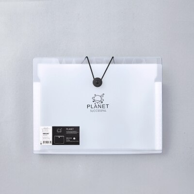 Expanding Wallet Document Bag Transparent A4 File Folder Expandable File Organizer Filling Products School Office Supplies: 12 slots planet