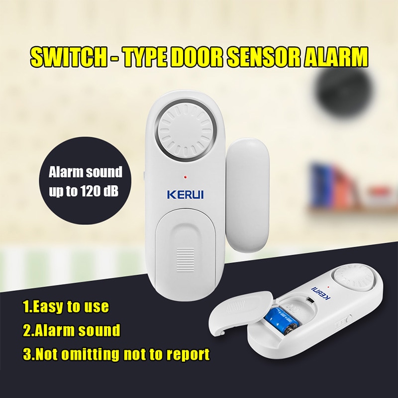 KERUI Wireless Door Sensor Magnetic Door Alarm Standalone Door/Window Sensor Alarm For Home Security Alarm System Alarme Porta