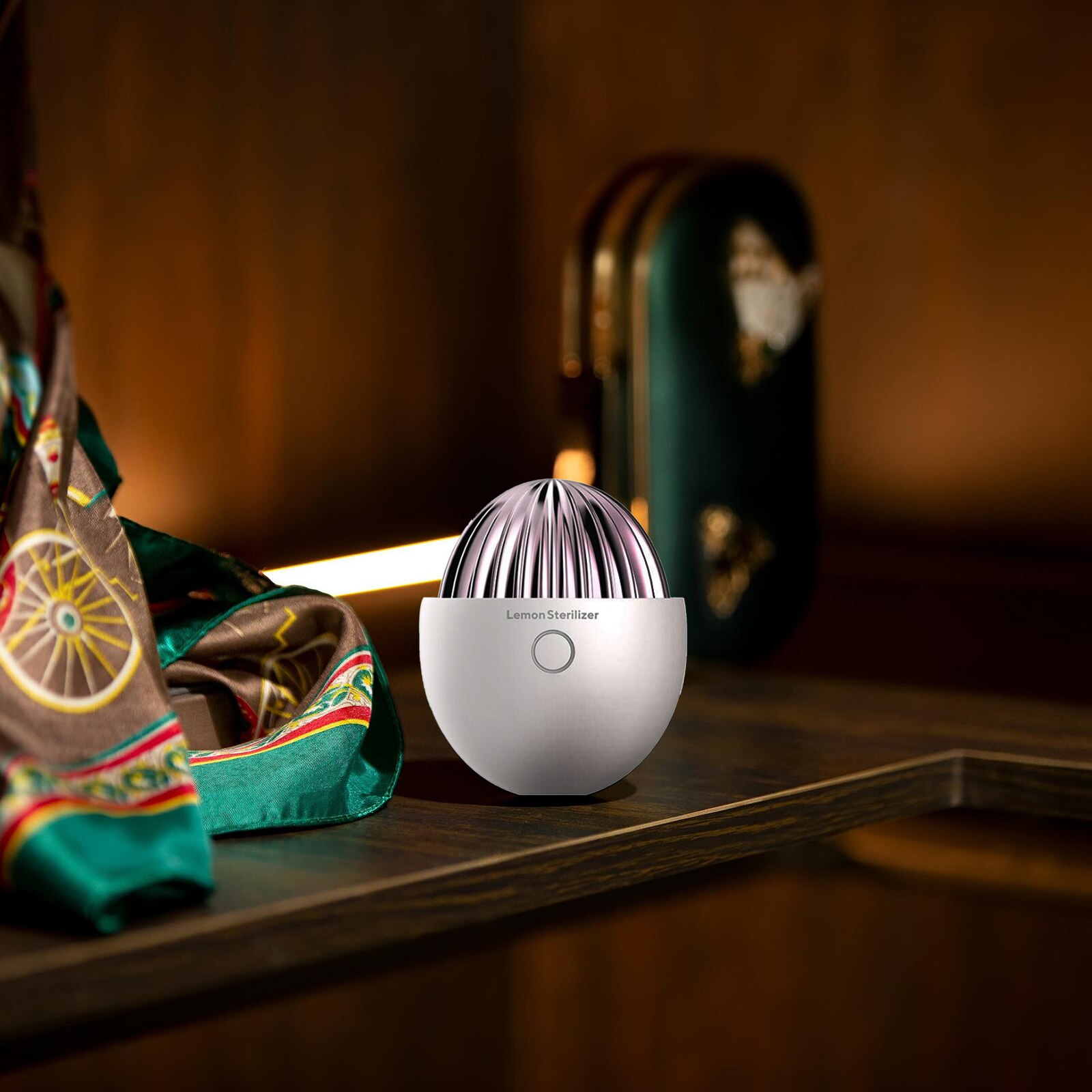 Mini Portable Air Purifier Refrigerator Fridge Sterilization Odor: White