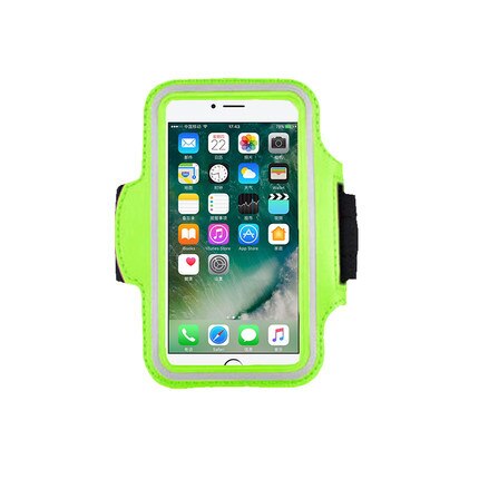 Running Sports Phone Case on Hand Mobile Holder Armbands For Airpods Pro iPhone 11 XS Max 7 Plus Samsung S20 Zipper Bag Arm Band: green 