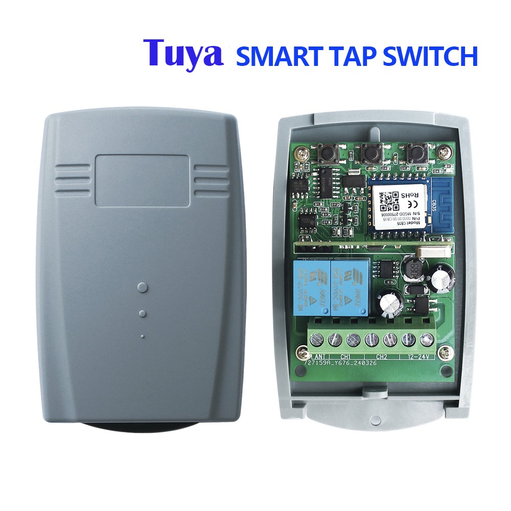 Garage Door Remote Control Receiver DC/AC 7V-32V/USB5V 433MHz Tuya Zigbee Gate Command Transmitter Switch