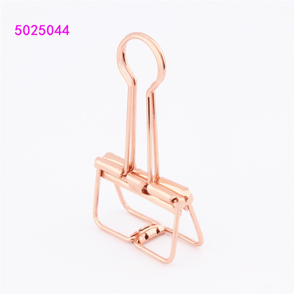 32mm 19mm set roséguld metall pärm klämma klämma pappers bokmärke klämmor student skola kontorsmaterial