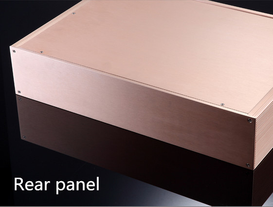 Case 438*88*300mm Full Aluminum 2U Amplifier Chassis instrumentation Shell DIY Aluminum Housing AMP Enclosure Case DIY Box