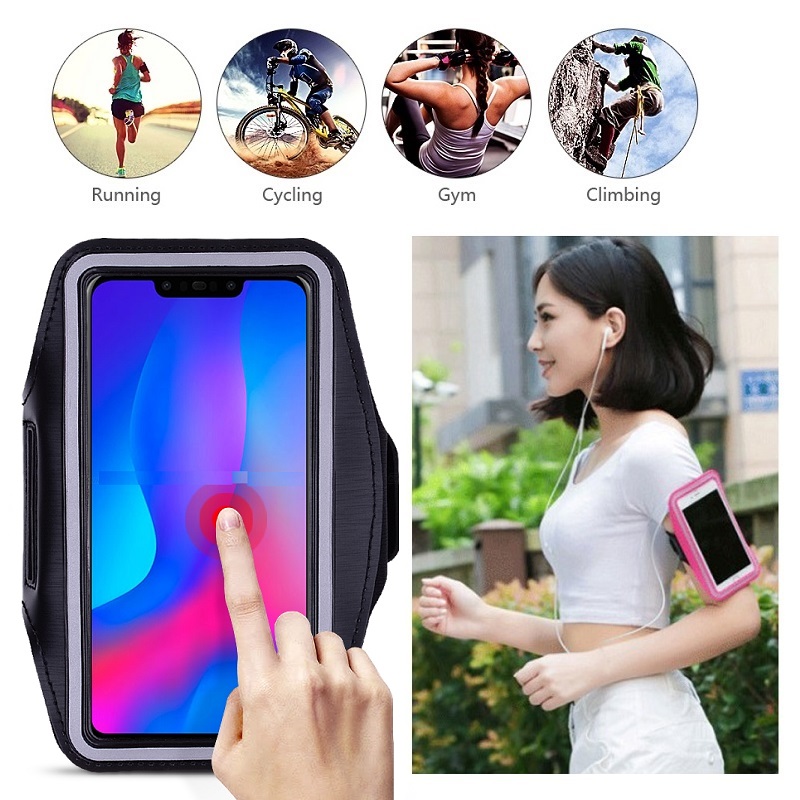 Deporte correr pulsera soporte de teléfono pulsera cinturón funda bolsa para Huawei Nova 5i 5 Pro 4 4e 2s 2 Plus Nova 3i 3e 3 funda bolsa