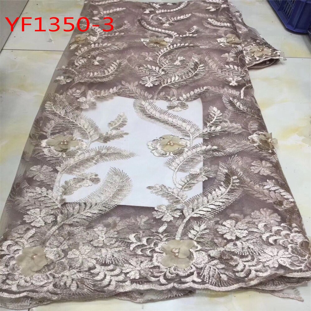 Pfirsich farbe günstige preis bestickte spitze stoff für hochzeit kleid